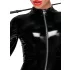 Noir - dolg rokav jumpsuit z zadrgo - črna - XL