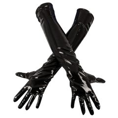 Black Level - rokavice iz sijajnega laka (črne)