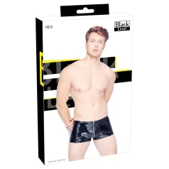 Black Level - moške kratke hlače z zadrgo - črne - M