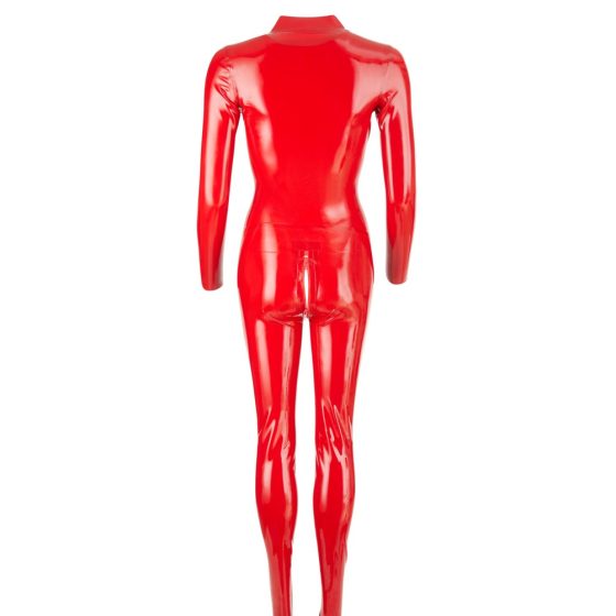 LATEX - Ženski kombinezon z dolgimi rokavi (rdeč)