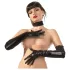 LATEX - dolge unisex rokavice - črna - lateks - XL