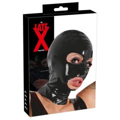 LATEX - maska za glavo (črna)