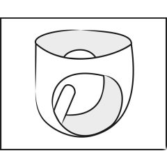  LATEX - Moško notranje stožčasto analno spodnje perilo z dildom (črno)