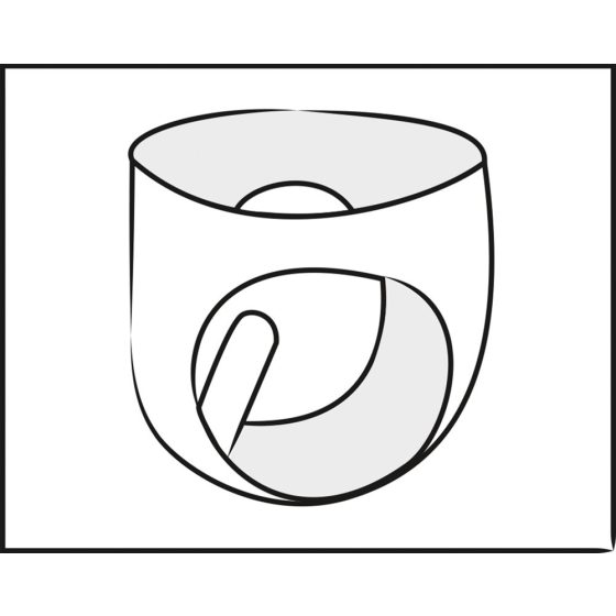 LATEX - Moško notranje stožčasto analno spodnje perilo z dildom (črno)