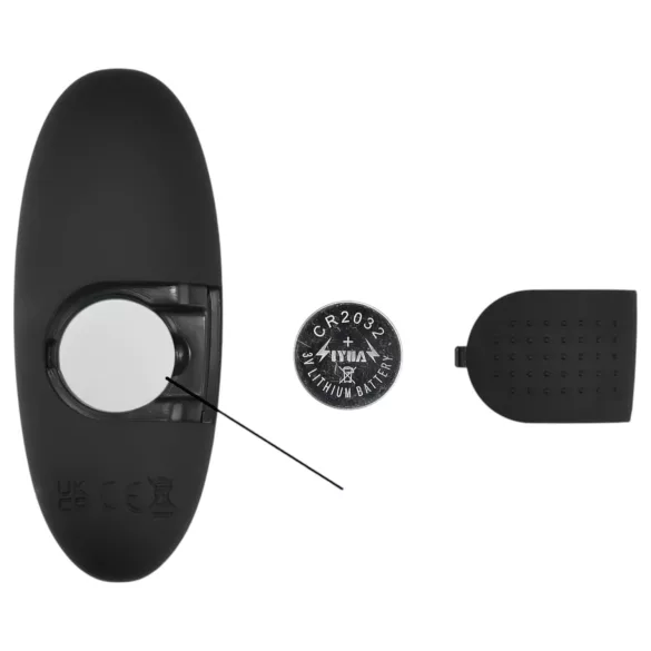 Mrow - analni vibrator z osvetlitvijo in daljinskim upravljalnikom - črn