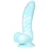 OgazR Sea Serpent - dildo z rebrasto teksturo - 17 cm - modro-bel