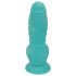 OgazR Sea Serpent - dildo z rebrasto teksturo - 17 cm - modro-bel