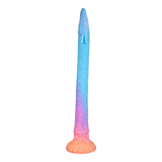 OgazR XXL Eel - fluorescenčni analni dildo - 47 cm (roza)