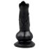 Animalorny - pasji dildo - 12 cm (črna)