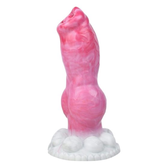 Animalorny Buldog - pasji penis dildo - 17 cm (roza)
