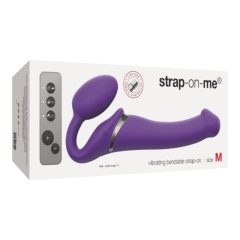   Strap-on-me M - vibrator brez naramnic - srednji (vijolična)