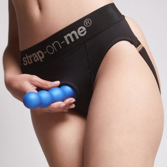 Strap-on-me Balls S - sferični dildo z nogami (modra)