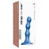 Strap-on-me - dildo z bunkicami in priseskom - modra - S