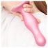 Strap-on-me - valovit dildo s priseskom - roza - Curvy S