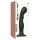Strap-on-me - ukrivljen dildo z vakuumskim dnom - črna - L