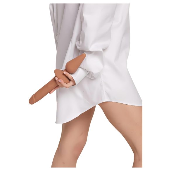 Strap-on-me Realistični S - 2v1 silikonski dildo (naravno)