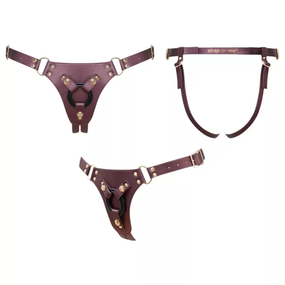 Strap-on-me - spodnje perilo za pripenjanje dildoja - XS-XXL (rjava)