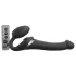 Strap-on-me - strap-on vibrator s pulznimi valovi - črna, velikost M