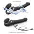 Strap-on-me - strap-on vibrator s pulznimi valovi - črna, velikost M