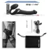 Strap-on-me - strap-on vibrator s pulznimi valovi - črna, velikost M