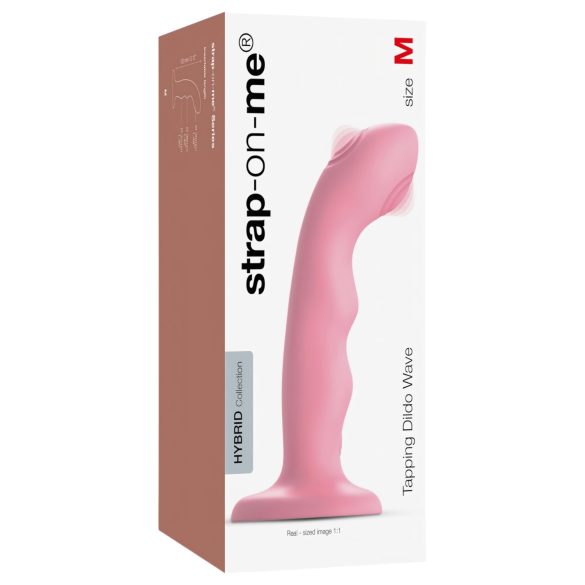 Strap-on-me M - vodoodporen, pulzirajoč G-točka vibrator (roza)