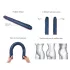 Strap-on-me - dvojni dildo - kovinsko modra