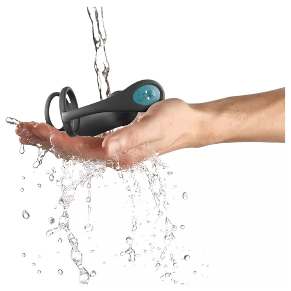 Love to Love - vibracijski analni obroč (črna)