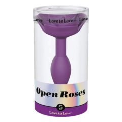   Love to Love Open Roses S - silikonski analni dildo (vijolična)