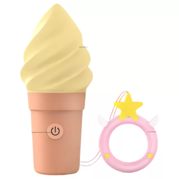 Ljubezen do Ljubezni Cand Ice - akumulatorski vibrator za klitoris (vanilija)