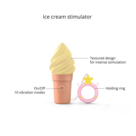 Love to Love Cand Ice - Brezžični vibrator za klitoris (vanilijev pop)