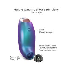  Love to Love Believer - vodoodporen stimulator klitorisa na baterije (kovinsko turkizna)