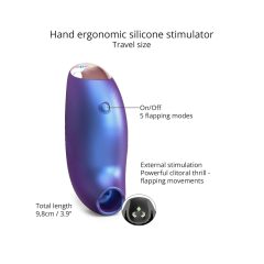  Love to Love Believer - vodoodporen stimulator klitorisa na baterije (kovinsko vijolična)