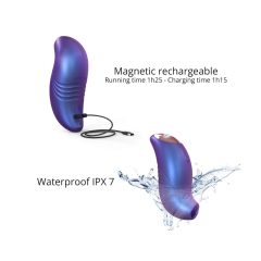   Love to Love Believer - vodoodporen stimulator klitorisa na baterije (kovinsko vijolična)