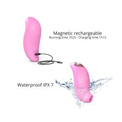   Love to Love Believer - vodoodporen stimulator klitorisa, ki ga je mogoče ponovno napolniti (roza)