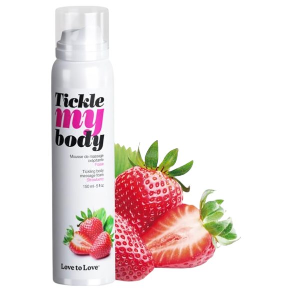 Tickle my body - masažni mousse - jagoda (150ml)