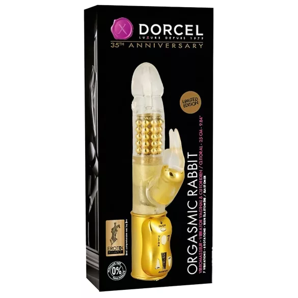 Dorcel Orgasmic Rabbit - zlati vibrator s stimulacijo klitorisa