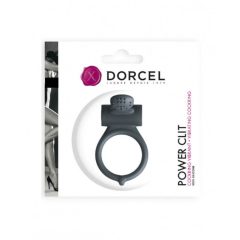 Dorcel Power Clit - vibracijski obroček za penis (črn)