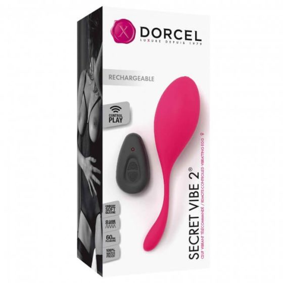 Dorcel Secret Vibe 2 - radio vibracijsko jajce z možnostjo polnjenja (roza)