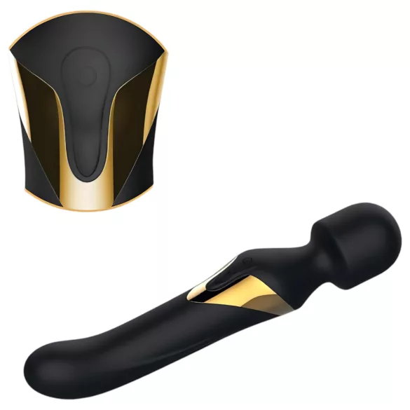 Dorcel - vibrator za dvojni orgazem 2v1 - črna