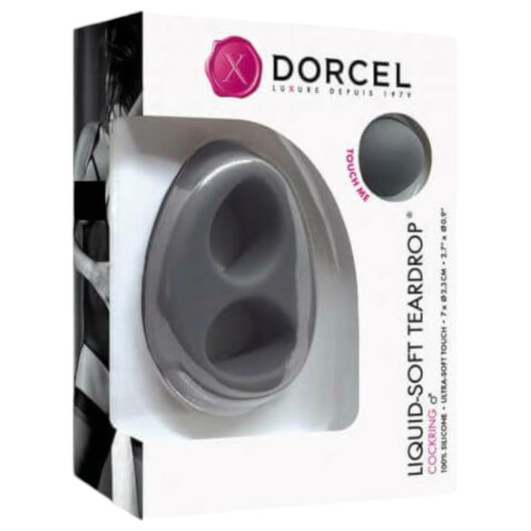 Dorcel - erekcijski obroč - mehak silikonski material - siva