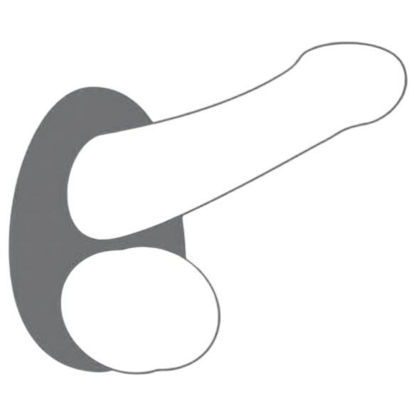 Dorcel - erekcijski obroč - mehak silikonski material - siva