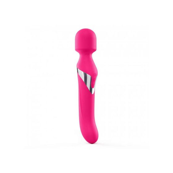 Dorcel Dual Orgasms - polnilni masažni vibrator 2v1 (roza)
