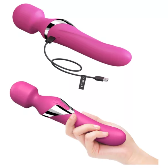Dorcel Dual Orgasms - akumulatorski, 2v1 masažni vibrator (roza)
