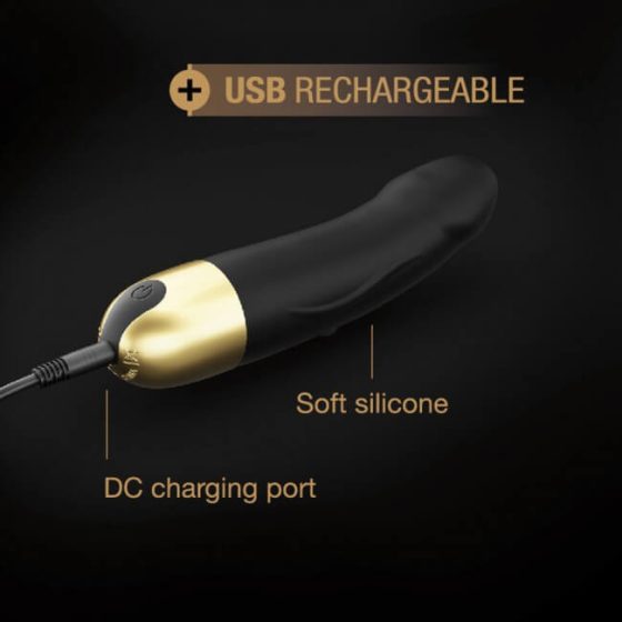 Dorcel Real Vibration S 2.0 - vibrator za polnjenje (črno-zlati)