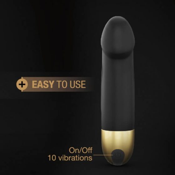 Dorcel Real Vibration S 2.0 - vibrator za polnjenje (črno-zlati)