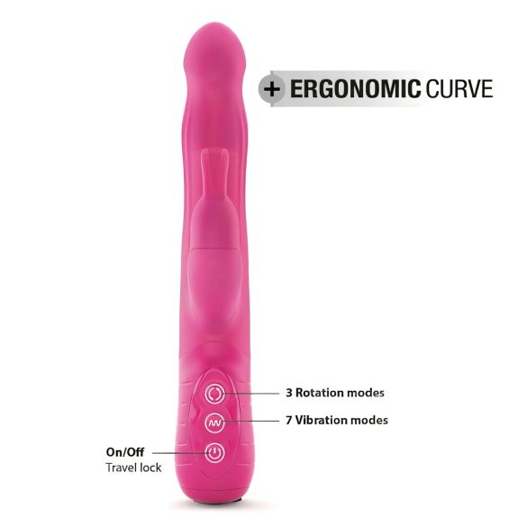 Dorcel Baby Rabbit 2.0 - akumulatorski vibrator s stimulatorjem klitorisa (roza)