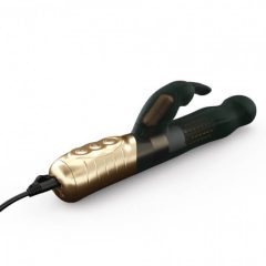   Dorcel Baby Rabbit 2.0 - vibrator s paličico za ponovno polnjenje (črno-zlata)