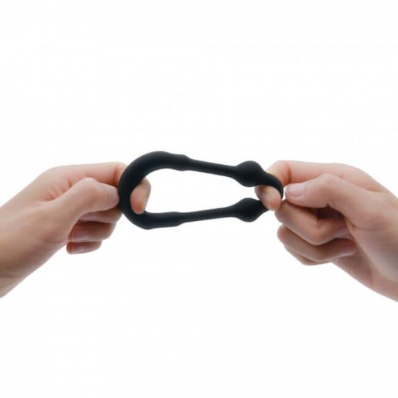 Dorcel Stronger Ring - kovinski obroček za penis (črn)