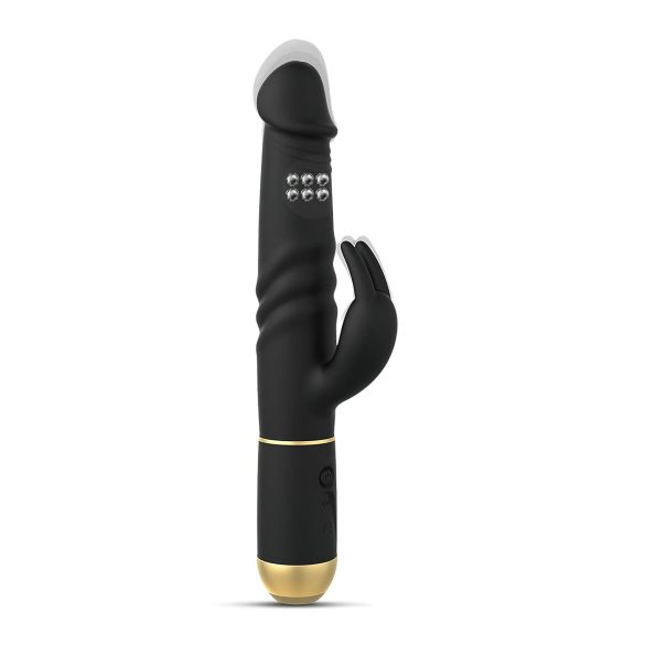 Dorcel - vibrator zajček z gibajočo stimulacijo klitorisa - črn