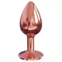   Dorcel Diamond Plug S - aluminijasti analni čep - majhen (rožnato zlato)